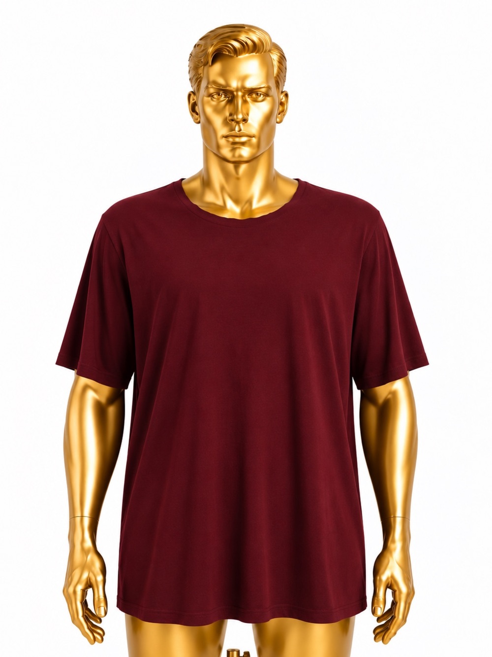 Fashion Nova Men Burgundy Short Sleeve T-Shirt Size Medium